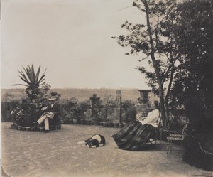 Sans titre (Homme et femme se relaxant) - Louis Pierre Theophile Dubois de Nehaut