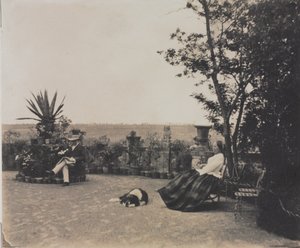 Sans titre (Homme et femme se relaxant), vers 1854 - Louis Pierre Theophile Dubois de Nehaut