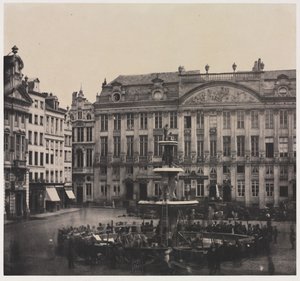 Sans titre Construction de la fontaine commémorative, juillet 1856 - Louis Pierre Theophile Dubois de Nehaut