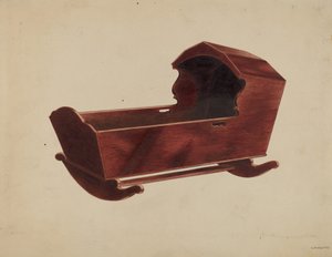 Berceau en acajou - Louis Plogsted