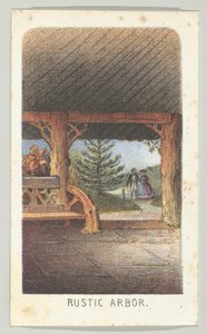 Arbor rustique, de la série, Vues de Central Park, New York, Partie 3, 1864 - Louis Prang