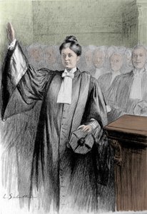 Jeanne Chauvin (1862-1926) a prêté serment le 7 décembre