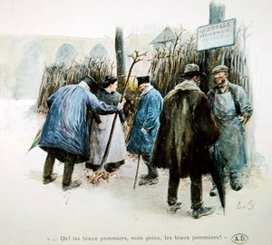 Pépiniéristes louant les merveilleux pommiers de Normandie - Louis Remy Sabattier