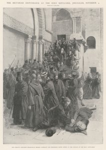 Les troubles sectaires au Saint-Sépulcre, Jérusalem, 4 novembre