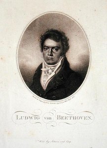 Ludwig van Beethoven (1770-1827) gravé par Blasius Höfel (1792-1963) 1814 - Louis Rene (after) Letronne