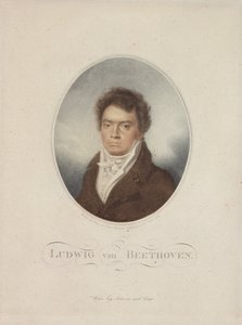 Ludwig van Beethoven (1770-1827) gravé par Blasius Höfel (1792-1863) 1814 - Louis Rene Letronne