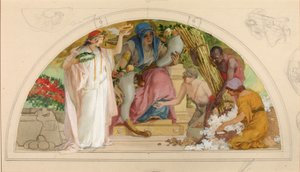 Richesse du sol (étude pour lunette, Old Senate Office Building) - Louis Schaettle