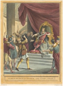 Le roi, le milan et le chasseur - Louis Simon Lempereur after Jean Baptiste Oudry
