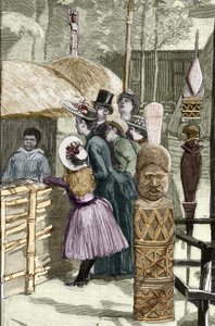 Exposition Universelle 1889 - Le village canaque à l