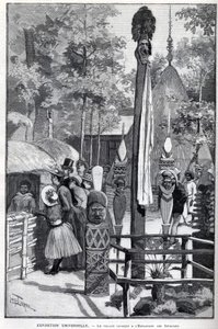 Exposition Universelle 1889 - Le village canaque à l