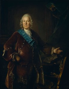Portrait du comte Alexey Petrovich Bestuzhev-Ryumin 1693-1766, 1757 - Louis Tocqué