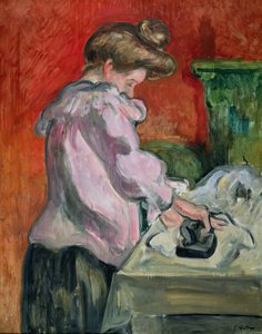 Une femme repassant - Louis Valtat