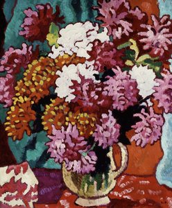 Vase de dahlias - Louis Valtat