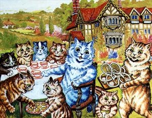 Une fête de thé à Napsbury