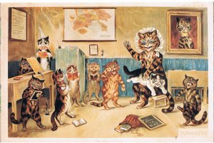 Le Vilain Chaton, Carte Postale, Années 1960 - Louis Wain