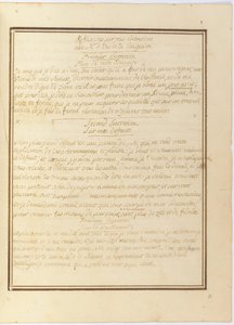 "Réflexions sur mon entretien avec M. le Duc de la Vauguyon", manuscrit autographe, janvier 1767 à début 1769