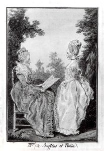 Madame la Comtesse de Boufflers et Thérèse, milieu des années 1760 - Louis de Carmontelle