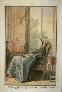 The Comtesse de Cossé in a Salon - Louis de Carmontelle