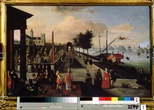 La promenade longeant le bord de mer - Louis de Caulery