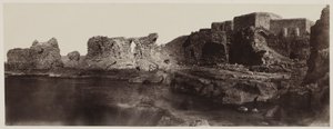 Kaalat el Athlit, Syrie, vue depuis le bord de mer, 1859