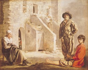 Paysans devant leur maison, vers 1641 - Louis le Nain