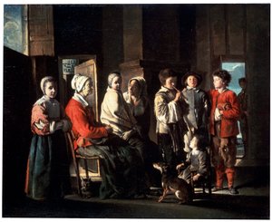 La Visite à la grand-mère, 1645 - Louis le Nain