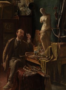 Artiste dans son atelier