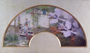 Sarah Bernhardt dans un jardin japonais