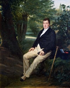 La Fayette dans le parc du château de La Grange