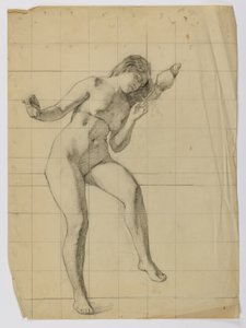 (Sans titre - figure féminine nue) - Louise Cox