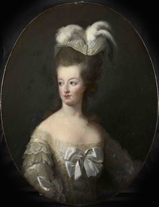 Portrait de la reine Marie-Antoinette de France 1755-1793 - Elisabeth Louise Vigee Lebrun