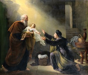 Élie ressuscitant le fils de la veuve de Sarepta