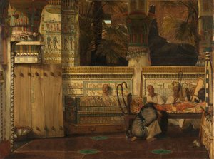 La veuve égyptienne - Lourens Alma Tadema