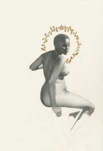 Nu assis gracieux - Lourens Joubert