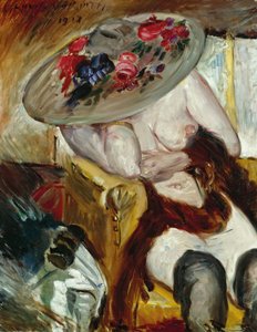 Femme Italienne dans un Fauteuil Jaune - Lovis Corinth