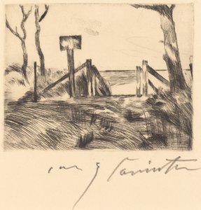 Brücke mit Tafel, 1916 - Lovis Corinth