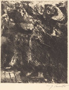 Sermon du Capucin—"Il préfère courir avec une fille" - Lovis Corinth
