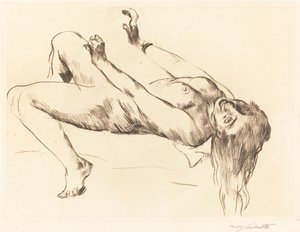Nu Féminin Allongé (étude) - Lovis Corinth