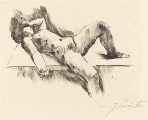 Nu féminin allongé III - Lovis Corinth