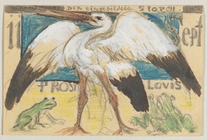 Lovis Corinth à Carl Strathmann : Carte postale, cachet postal du 12 septembre 1905