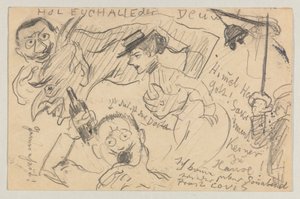 Lovis Corinth à Carl Strathmann : Carte postale, cachet postal du 20 septembre 1901