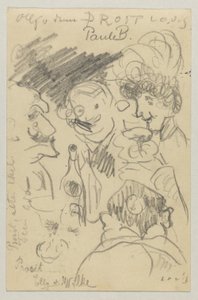 Lovis Corinth à Carl Strathmann : Carte postale, cachet postal 23 septembre 1905