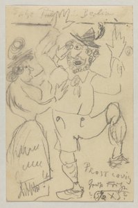 Lovis Corinth à Carl Strathmann : Carte postale, cachet postal 25 février 1904