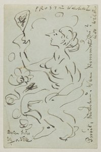 Lovis Corinth à Carl Strathmann : Carte postale, cachet postal du 25 mars 1906