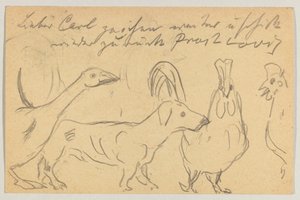 Lovis Corinth à Carl Strathmann : Carte postale, cachet postal du 26 août 1905