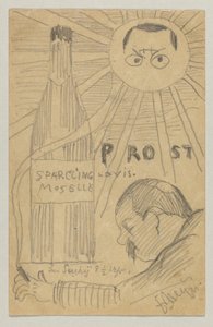 Lovis Corinth à Carl Strathmann: Carte postale, cachet postal du 26 décembre 1897