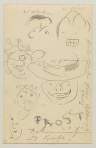 Lovis Corinth à Carl Strathmann: Carte postale, cachet postal du 27 mars 1905 - Lovis Corinth