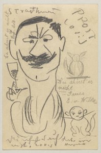 Lovis Corinth à Carl Strathmann : Carte postale, cachet postal du 29 mars 1904