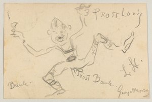 Lovis Corinth à Carl Strathmann: Carte postale, cachet de la poste 6 novembre 1906