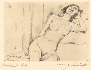 Nu féminin allongé - Lovis Corinth